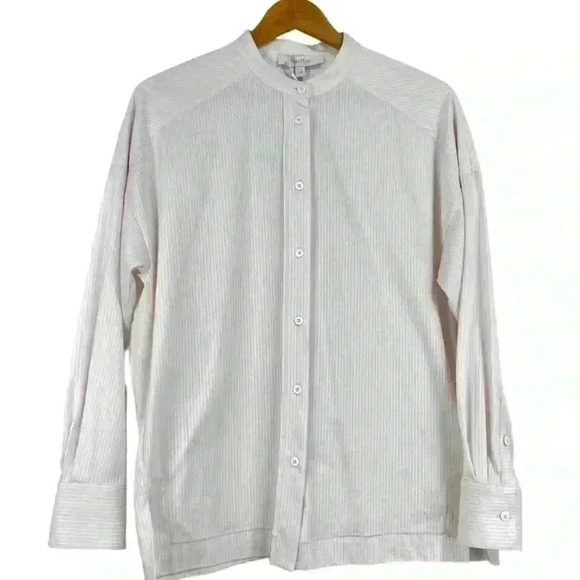 NWT Max Mara light pink edmea button down blouse size medium - Picture 3 of 7
